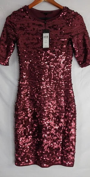 BCBGMAXAZRIA BCBG MARTA SEQUIN DRESS SIZE XS. - Picture 2 of 8